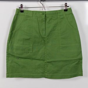 LL Bean Green Petite Skirt